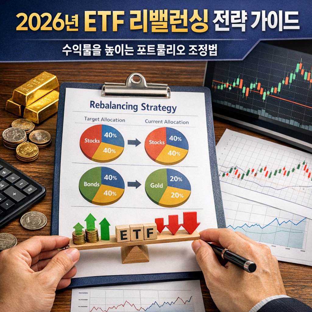ETF 리밸런싱 전략 예시 – 2026년 포트폴리오 비중 조정과 주식·채권·금 ETF 구성