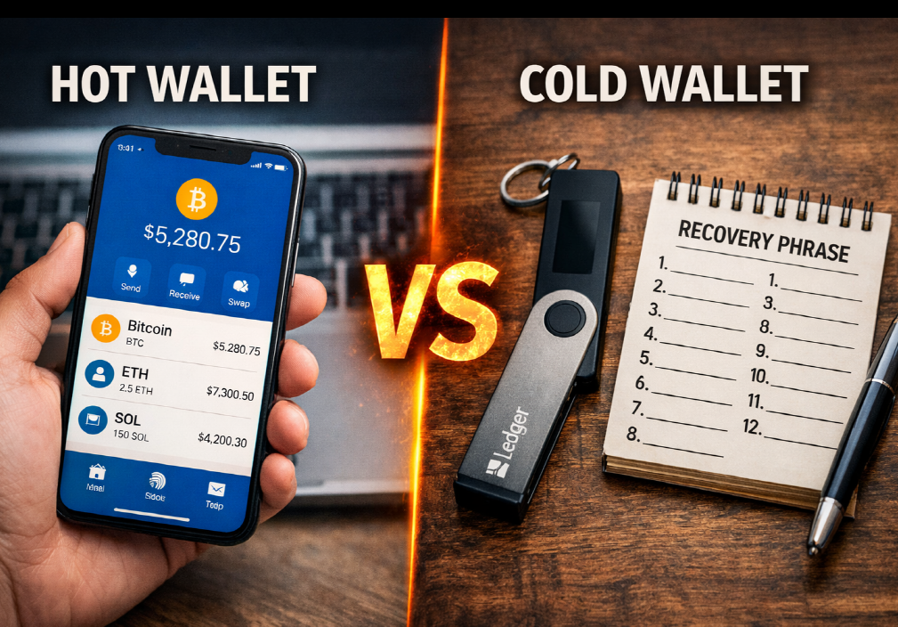 best crypto wallets 2026 hot vs cold wallet comparison for beginners